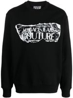 Versace Jeans Couture sweat en coton à logo imprimé - Noir - thumbnail