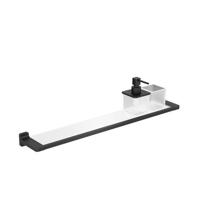 Crosswater Rotar Planchet - 60cm - zeepdispenser - beker - mat zwart RT001M Crosswater Rotar Planchet - 60cm - zeepdispenser - beker - mat zwart RT001M