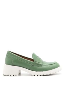 Sarah Chofakian mocassins Ully en cuir - Vert