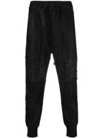 Frei-Mut pantalon en cuir Poke à lien de resserrage - Noir