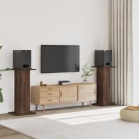 VidaXL Speakerstandaards 2 st 30x30x95 cm bewerkt hout bruin eiken VidaXL Speakerstandaards 2 st 30x30x95 cm bewerkt hout bruin eiken