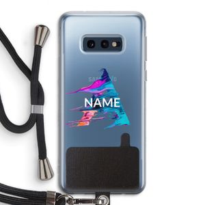 Abstract Spectrum: Samsung Galaxy S10e Transparant Hoesje met koord
