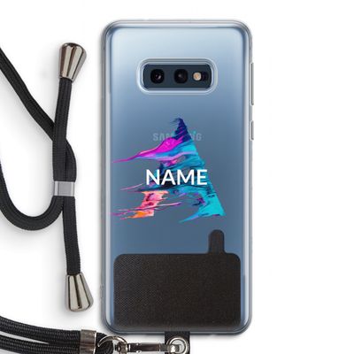 Abstract Spectrum: Samsung Galaxy S10e Transparant Hoesje met koord