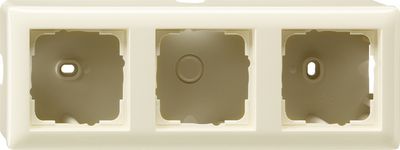 Gira opbouwrand opbouwdoos 3-voudig creme 006301