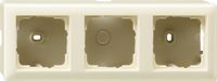 Gira opbouwrand opbouwdoos 3-voudig creme 006301