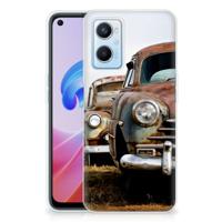 OPPO A96 | OPPO A76 | Siliconen hoesje | met foto Vintage Auto