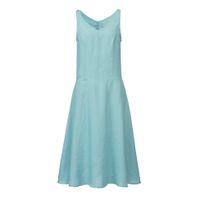 Linnen jurk, waterblauw Maat: 40