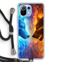 Fire & Ice: Xiaomi Mi 11 Lite Transparant Hoesje met koord