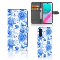 Hoesje voor Samsung Galaxy M54 Flowers Blue Hoesje voor Samsung Galaxy M54 Flowers Blue