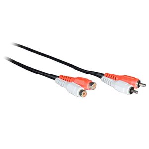 Goobay AVK 125-500 5.0m audio kabel 5 m 2 x RCA Zwart