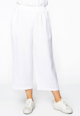 Yoek Wijde broek linnen | Wit | Maat 46/48