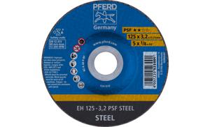 PFERD PSF STEEL 61720226 Doorslijpschijf gebogen 125 mm 25 stuk(s) Staal