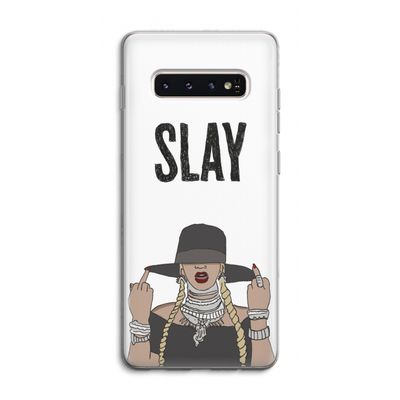 Slay All Day: Samsung Galaxy S10 4G Transparant Hoesje