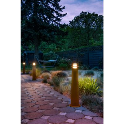 Buitenlamp staand RUSTY 70 cm hoog E27 fitting diameter 19cm cortenstaal
