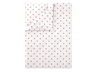 LIVARNO Dekbedovertrek 140 x 200 cm (Wit/rood)