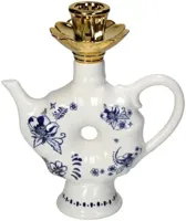 Kersten kandelaar porselein dutch delight theepot 16.5x7x19cm blauw