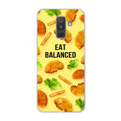Eat Balanced: Samsung Galaxy A6 Plus (2018) Transparant Hoesje