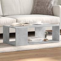 Salontafel 89,5x48x30 cm bewerkt hout betongrijs