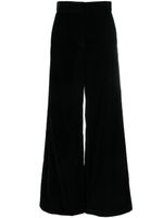 MSGM pantalon évasé à taille haute - Noir - thumbnail