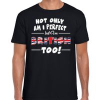 Not only perfect British / Groot Brittannie t-shirt zwart heren