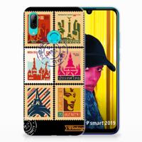 Huawei P Smart 2019 | Silliconen Back Cover | Postzegels Huawei P Smart 2019 | Silliconen Back Cover | Postzegels