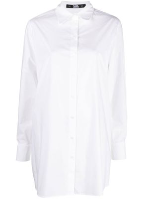 Karl Lagerfeld chemise en coton biologique - Blanc