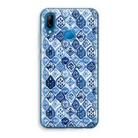 Blauw motief: Huawei P20 Lite Transparant Hoesje