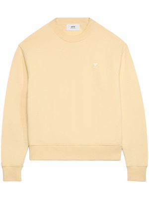 AMI Paris sweat à logo Ami de Coeur - Jaune