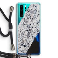 Gespikkelde marmer: Huawei P30 Pro Transparant Hoesje met koord