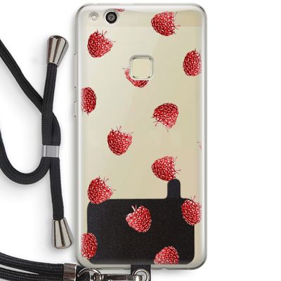 Framboosjes: Huawei Ascend P10 Lite Transparant Hoesje met koord