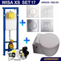 Xs Toiletset 17 Aqua Splash Amor Met Softclose Bril En Argos/Delos Drukplaat Wisa - thumbnail