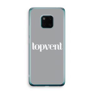 Topvent Grijs Wit: Huawei Mate 20 Pro Transparant Hoesje