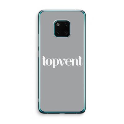 Topvent Grijs Wit: Huawei Mate 20 Pro Transparant Hoesje