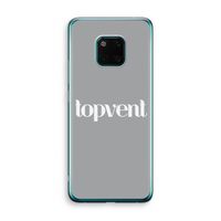Topvent Grijs Wit: Huawei Mate 20 Pro Transparant Hoesje