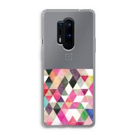Gekleurde driehoekjes: OnePlus 8 Pro Transparant Hoesje