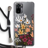 Painted wildflowers: Xiaomi Redmi Note 10 Pro Transparant Hoesje met koord