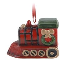 1x Kersthangers kersttrein 8 cm kerstboomversiering   -