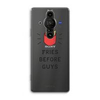 Fries before guys: Sony Xperia Pro-I Transparant Hoesje