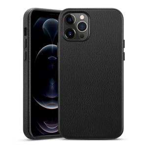 iPhone 12 Pro Max Metro Premium Leather Case Black