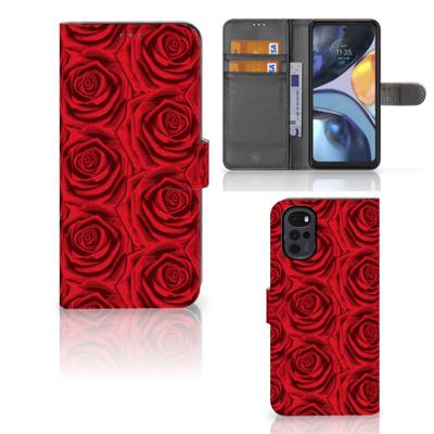 Motorola Moto G22 Hoesje Red Roses Motorola Moto G22 Hoesje Red Roses