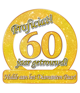 Huldeschild 60 jaar getrouwd