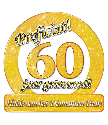 Huldeschild 60 jaar getrouwd