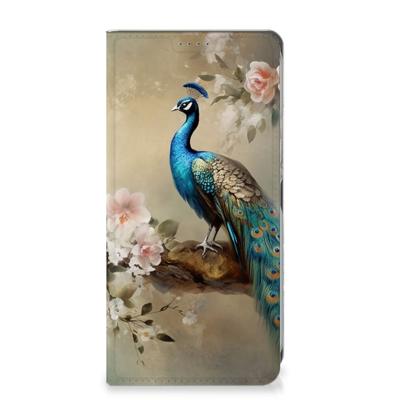 Smartphone hoesje voor Nokia XR21 Vintage Pauwen Smartphone hoesje voor Nokia XR21 Vintage Pauwen