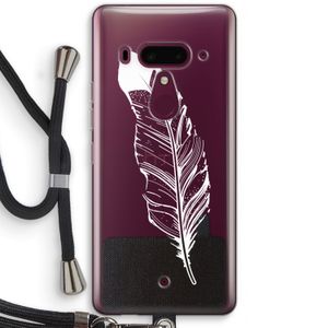 Pluim: HTC U12+ Transparant Hoesje met koord