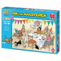 Jan van Haasteren Junior Verjaardagspartijtje 150 stukjes - Kinderpuzzel - thumbnail