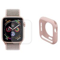 Hoed Prince Apple Watch Series SE (2022)/SE/6/5/4 Volledige Bescherming Set - 44mm - Roze - thumbnail