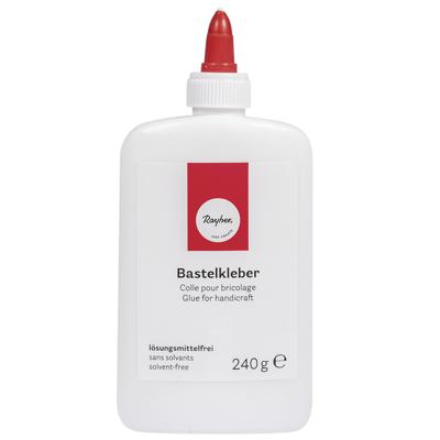 Rayher Hobby knutsel lijm - flacon van 240 gram - witte lijm - geschikt voor alles