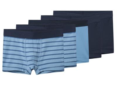 lupilu Set van 5 kinder boxers (Donkerblauw/blauw, 98/104) lupilu Set van 5 kinder boxers (Donkerblauw/blauw, 98/104)