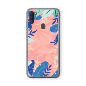Tropisch: Samsung Galaxy A11 Transparant Hoesje