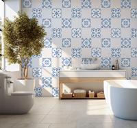 Portugese tegels badkamer sticker